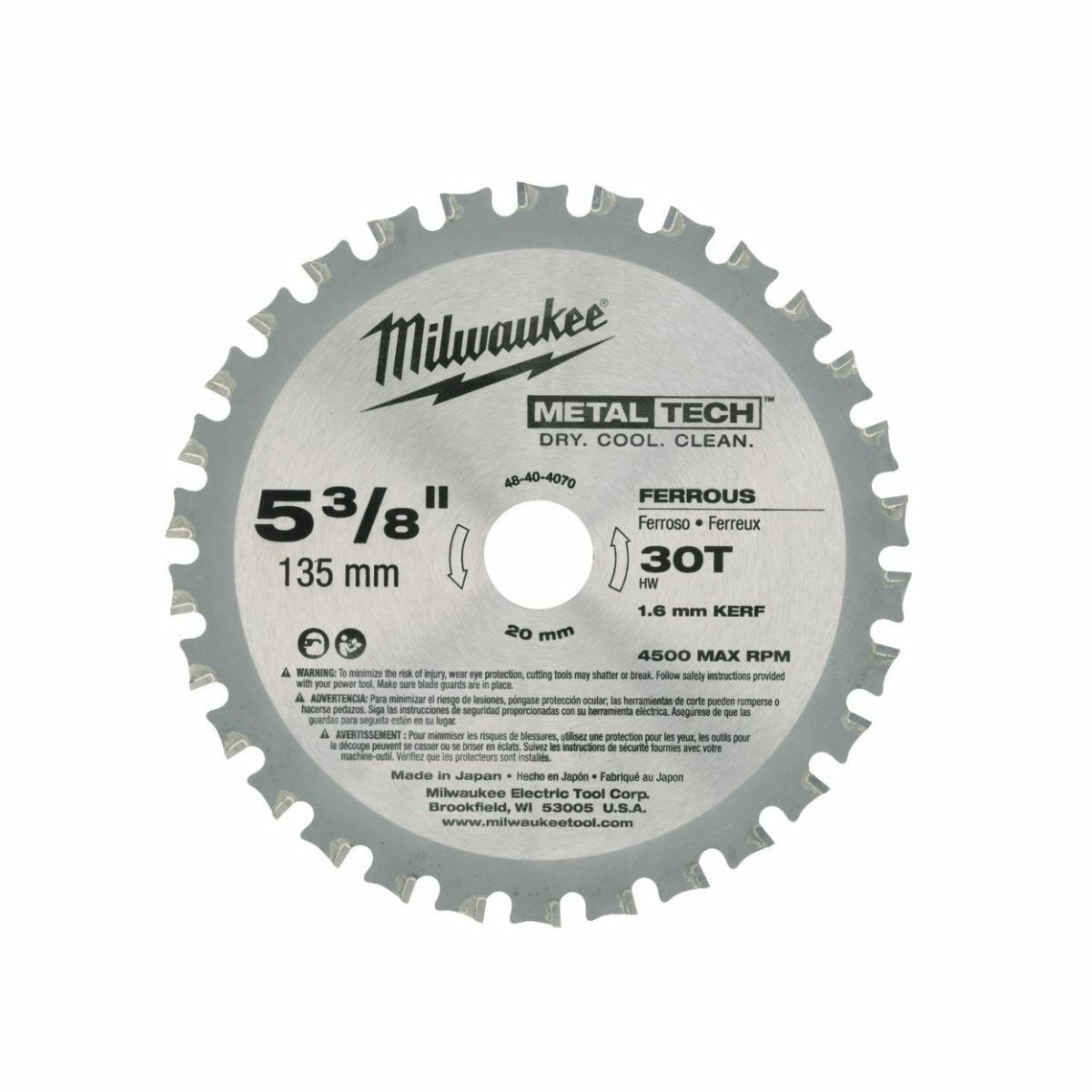 Milwaukee Metal Circular Saw Blades